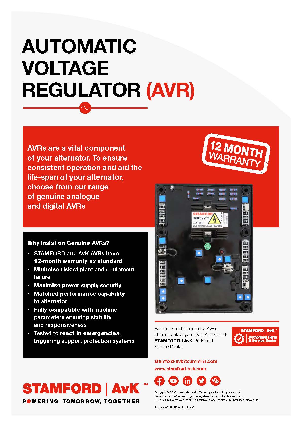 AvK Generator Spannungsregler COSIMAT C2.2 AVR