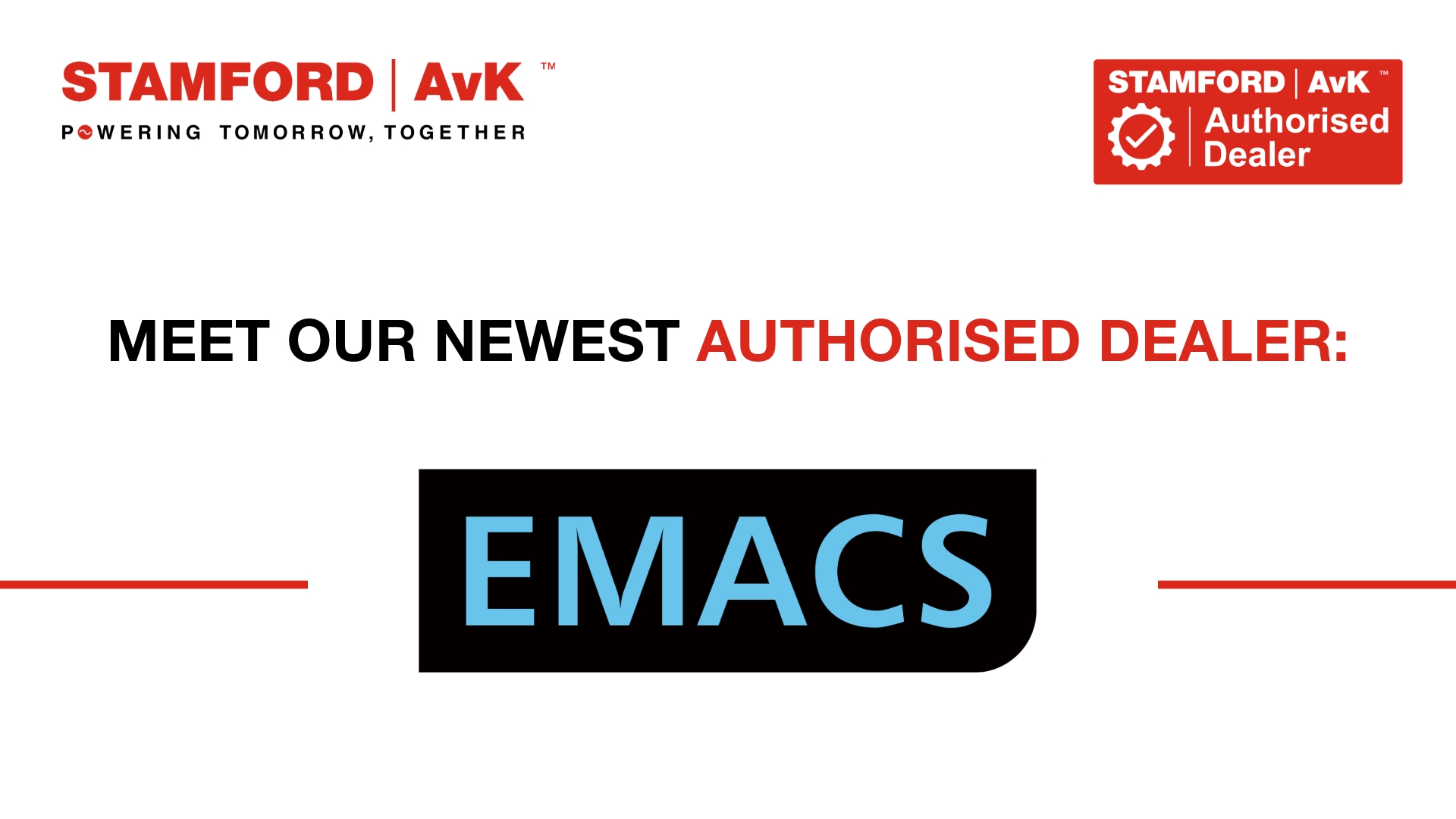 EMACS Joins STAMFORD | AvK as Authorised Service Partner in Australia